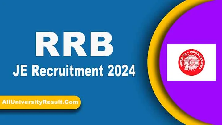 RRB JE Recruitment 2024